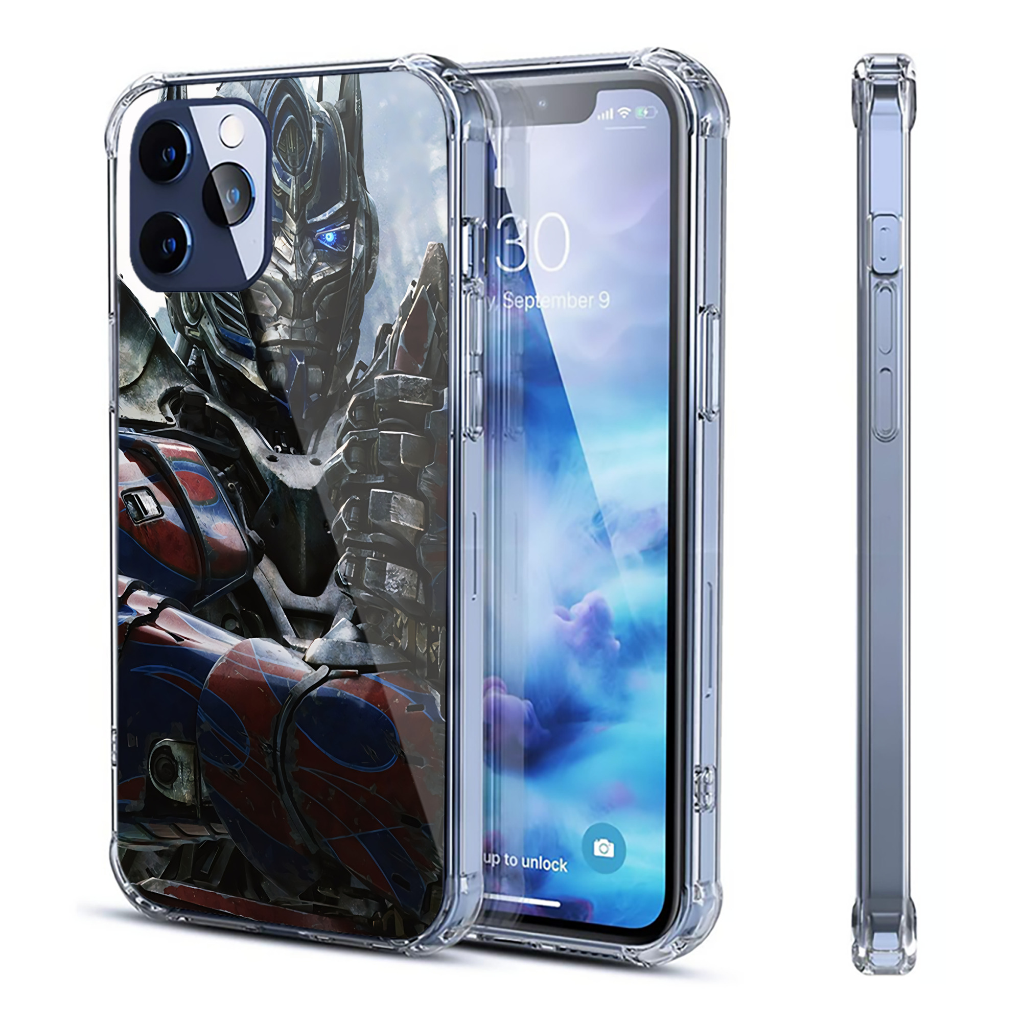 （画像用） Transformers トランスフォーマー 【iPhone 12シリーズ対応】透明スマホケース（クリアソフトケース）